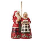 Highland Glen Mr & Mrs Clais Hanging Ornament6012877 jim shore heartwood creek pai natal mãe natal papá noel mamá noel navidad