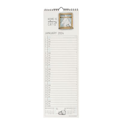 Calendario de Pared 2024 - 16 x 49 cmArtículo n.º VCAL240088 legami calendário 2024