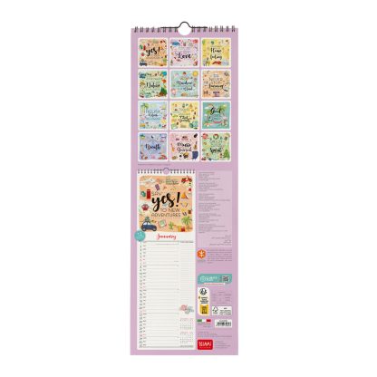 Calendario de Pared 2024 - 16 x 49 cm Artículo n.º VCAL240094 legami calendário 2024