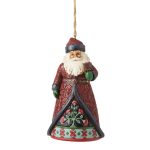 Holiday Manor Santa with Bell Hanging Ornament6012888 jim shore natal navidad heartwood creek