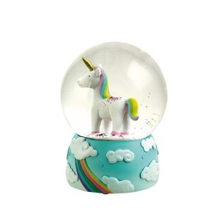 Bola de purpurina “Unicornio” de 120 mm 13100 MUSIC BOX BOITE A MUSIC GLOBO DE NEVE NIEVE BOLA DE NIEVE UNICÓRNIO