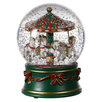 Schneekugel Karussell globo de neve bola de nieve caja de música caixa de música tiovivo carrossel