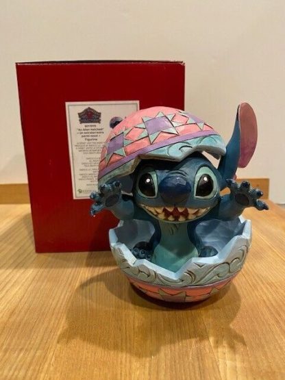 An Alien Hatched (Stitch in an Easter Egg Figurine)6011919 disney traditions jim shore ohana lilo