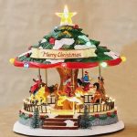 Carrusel de Navidad, muy bien iluminado 63103 caixa de música caja de música carrussel tiovivo navidad carrossel natal
