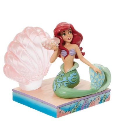 Ariel with Clear Resin Shell6011923This Disney Traditions line by Jim Shore la sirenita a pequena sereia disney traditions ariel the little mermaid