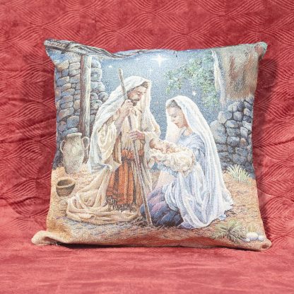 jacquard toalha caminho de mesa runner natal navidad mantel camino de mesa presépion sagrada família cojine almofada natal presépio