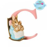 C" - Mrs. Rabbit and BunniesA4995This charming alphabet letter C - "Mrs. Rabbit and Bunnies pedrito coelho