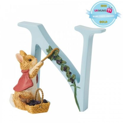 N" - Cotton-tailA5006This lovely alphabet letter N - Cotton-Tail,  letra pedrito coelho