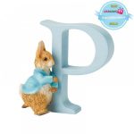 "P" - Running Peter RabbitA5008This charming alphabet letter "P" - Running Peter Rabbit pedrito coelho letra
