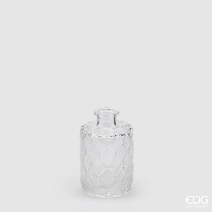 EDG10819300- Pote Rhombus Vidro para usar como mikado ou pequena jarra
