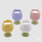 tulip candle with fragrance 4 ASS. H.10.5 D.8.5 C4 COD. 6100029AMIX