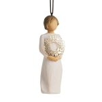 2024 Ornament28253Gift tag has the sentiment "Welcome joy|". willow tree anjo angel