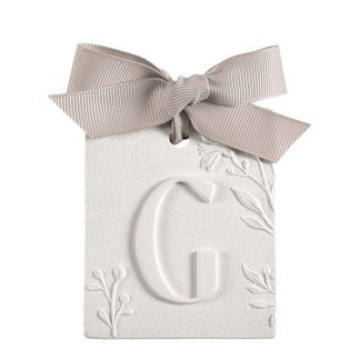 Décor parfumé lettre G - Voile de Lin 
