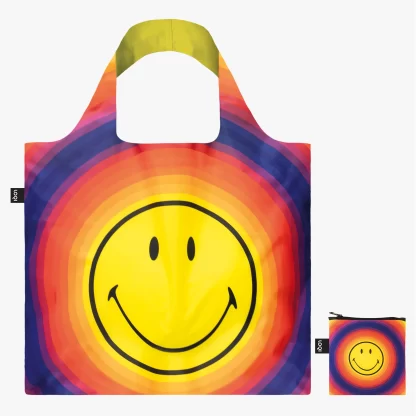 Smiley Rainbow Capsule Recycled BagSM.RA loqi bags sacos reutilizáveis bolsos reutilizables