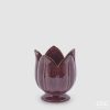 TULIP VASE H.16 D.14 C4COD. 1100091A560VARIATION PURPLE edg enzo de gasperi tulipani tulipa