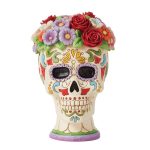 Day of The Dead Sugar Skull with Flower Crown6014486 halloween caveira osos huesos