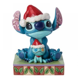 Santa Stitch with Scrump Figurine6015007 sticth disney traditions natal navidad