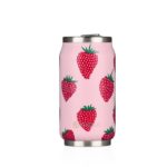 STRAWBERRY INSULATED CAN 280MLA-4343 INSULATED BOTTLE 750ML SILVER A-2230 GARRAFA TÉRMICA INOX 500 ML SPLIT PRETA LES ARTISTES aq-4244 split preta