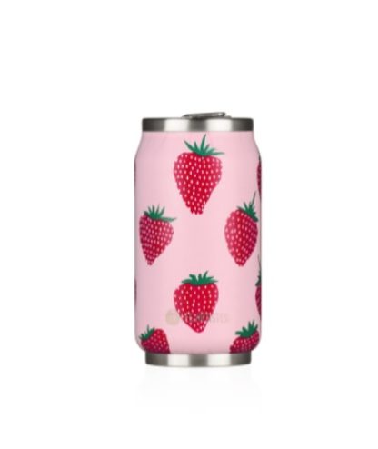 STRAWBERRY INSULATED CAN 280MLA-4343 INSULATED BOTTLE 750ML SILVER A-2230 GARRAFA TÉRMICA INOX 500 ML SPLIT PRETA LES ARTISTES aq-4244 split preta