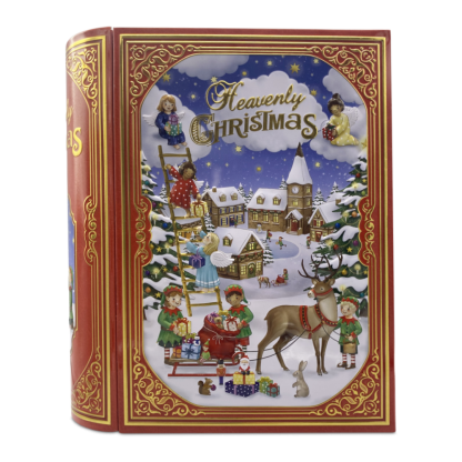 Large Book Heavenly Christmas red