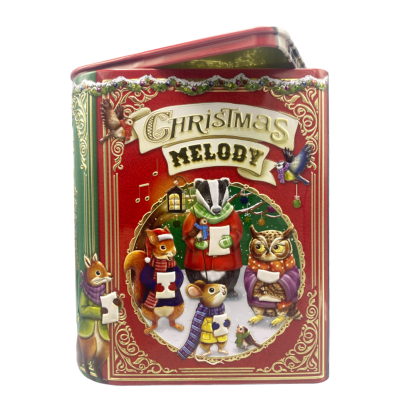 Small Book Xmas Song red 10580191 silver crane tin lata natal navidad noel