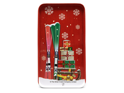 Door Tin small - red 10580194 the silver crane company latas latita natal navidad