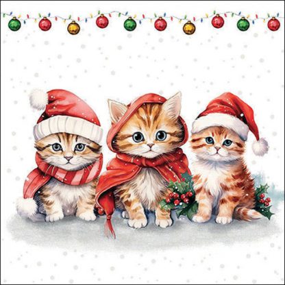 Napkin 33 Funny cute kittens FSC MixArticle number33319105