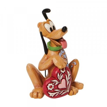 Pluto Heart Mini Figurine6010108Mickey and Minnie Mouse's pet dog, Pluto the pup,