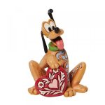 Pluto Heart Mini Figurine6010108Mickey and Minnie Mouse's pet dog, Pluto the pup,