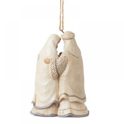 White Woodland Holy Family Hanging Ornament6015165 pai natal papá noel natal navidad jim shore heartwood creek presépio belén natividad