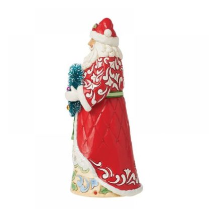 Santa Figurine with Sisal Wreath6015496 pai natal papá noel natal navidad jim shore heartwood creek