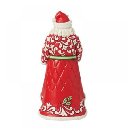 Santa Figurine with Sisal Wreath6015496 pai natal papá noel natal navidad jim shore heartwood creek