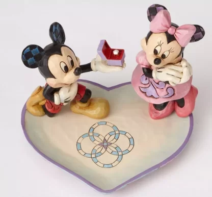 A Magical Moment (Mickey Proposing to Minnie Mouse Figurine)4055436 disney mickey minnie noivos casamento boda topo de bolo