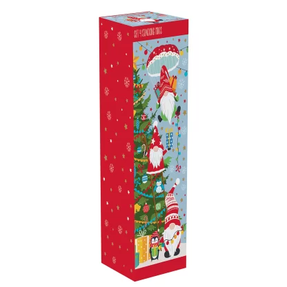 Set 4 porcelain stacking mugs 275 ml in color box GNOMES AT WORK easylife 346 santa in town 4 mugs easylife bule chávenas natal tetera vasos tazas navidad 1039 gnat