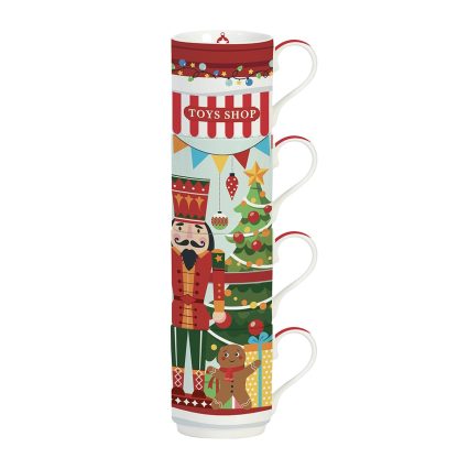 easylife 346 santa in town 4 mugs easylife bule chávenas natal tetera vasos tazas navidad 1039 sout