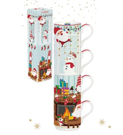 easylife 346 santa in town 4 mugs easylife bule chávenas natal tetera vasos tazas navidad 1039 sfir