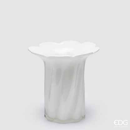 BLOOM VASE H.20 D.21 C4Cod. 1100465A100Variation WHITEedg enzo de gasperi vaso bloom jarrón