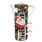 easylife 346 santa in town 4 mugs easylife bule chávenas natal tetera vasos tazas navidad 1346