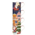 easylife 346 santa in town 4 mugs easylife bule chávenas natal tetera vasos tazas navidad 1039 sout