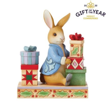 Peter with Presents Figurine6010689 JIM SHORE PETER RABBIT PEDRITO COELHO