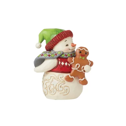 Snowman with Gingerbread Man Mini - Heartwood Creek by Jim ShoreSKU: 6015464