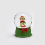 ELF SPHERACLE (3 ASS)H9 D6.5 C3Cod. 685707,740Variation GREEN RED edg enzo de gasperi natal globo de neve navidad globo de nieve