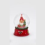 SPHERACQUA GNOME (4ASS)H6 D4.5 C3 Cod. 685708,740 Variation GREEN RED globo de natal duende gnomo bola de nieve duende navidad