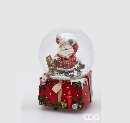 SPHERACQUA BABBO C/ETIC+CARILL(2ASS)C3 Cod. 685717,740 Variation GREEN RE edg enzo de gasperi globo de neve natal pai natal papá noel bola de nieve navidad