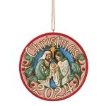 2024 Holy Family Hanging Ornament6015507 jim shore heartwood creek presépio navidad belén