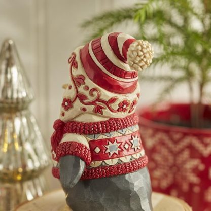 Nordic Noel Penguin Wearing a Sweater Figurine6015486 pinguim jim shore heartwood creek natal navidad