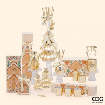 JOYFUL PERFUMER & CANDLE SET 80ml CF H.7 C4 Cod. 5500012ABVA Variation BLACK VANILLA edg ezno de gasperi conjunto natal set navidad oferta