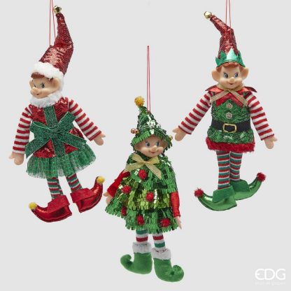 ELF DECORATION 3 ASS. H.30 C4 Cod. 6500083A774 natal navidad elf on the shelf duende