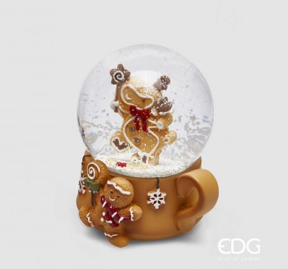 enzo de gasperi papá noel globo de neve natal navidad bola de nieve WATER SPHERE CUP WITH MENONEVE AND REINDEER 2 ASS. H.9 D.6.5 C4 Cod. 8100404A937