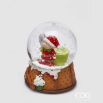 enzo de gasperi papá noel globo de neve natal navidad bola de nieve WATER SPHERE ELF COOK 2 ASS. H.9 D.6.5 C4 Cod. 8100410A999